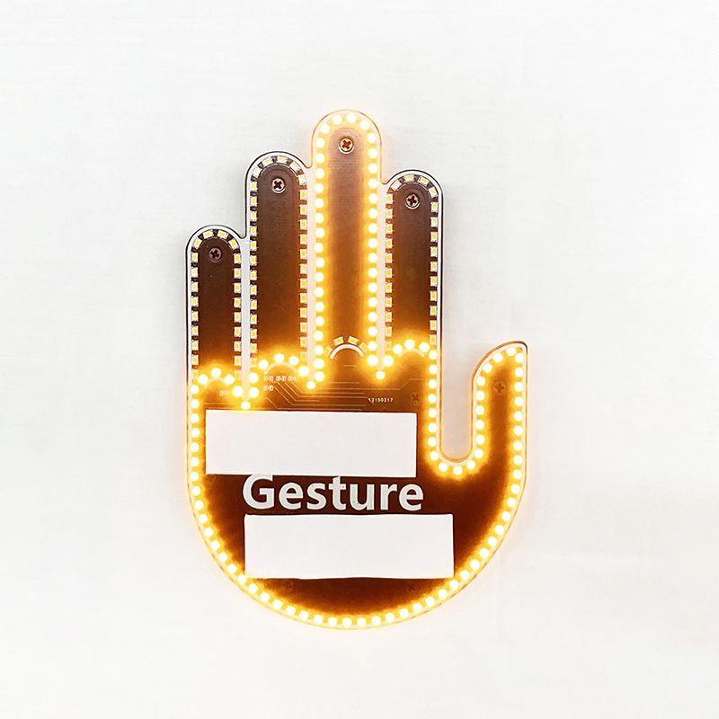 Funny Finger Geste Light mit fernerem LED -Fingerschild Licht für Autowagen  TS
