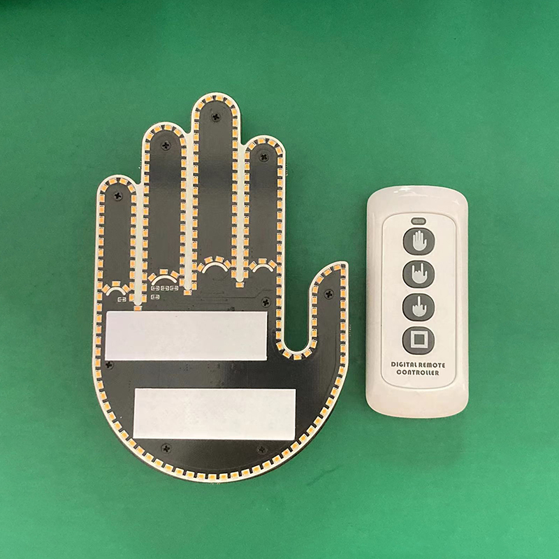 Funny Finger Geste Light mit fernerem LED -Fingerschild Licht für Autowagen  TS