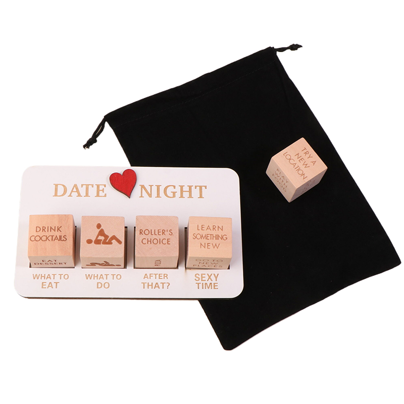Date Night Dados After Dark Edition, Fecha Noche Juego de Dados de Madera para Parejas GF - Imagen 9 de 12