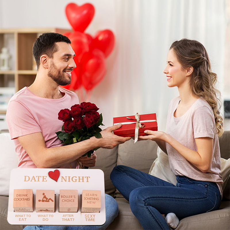 Date Night Dados After Dark Edition, Fecha Noche Juego de Dados de Madera para Parejas GF - Imagen 2 de 12