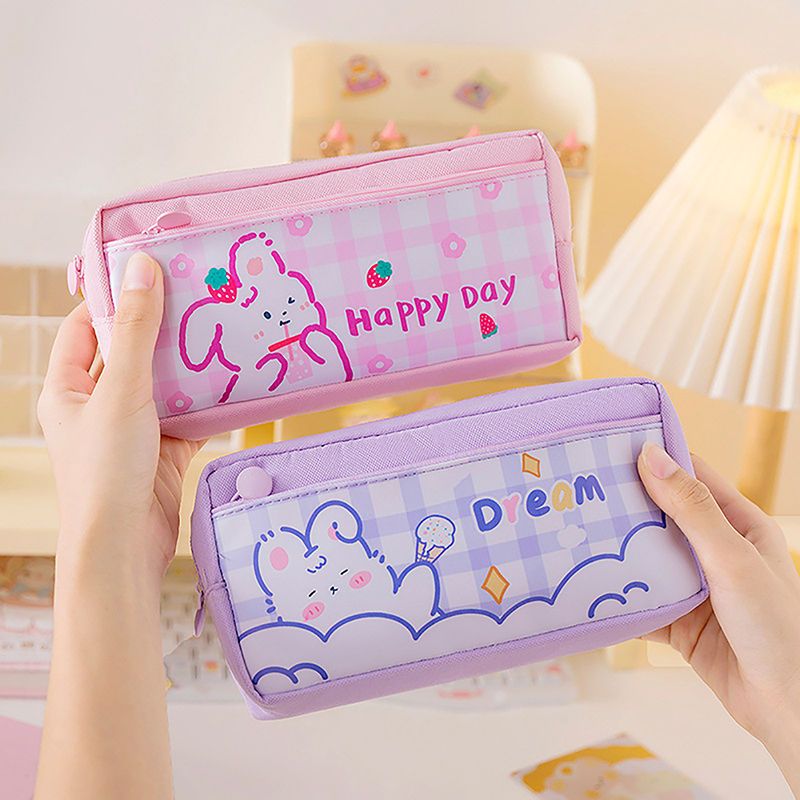 Kawaii Pencil Case Cartoon Cute Pencil Bag Pen Large Capacity Pencil