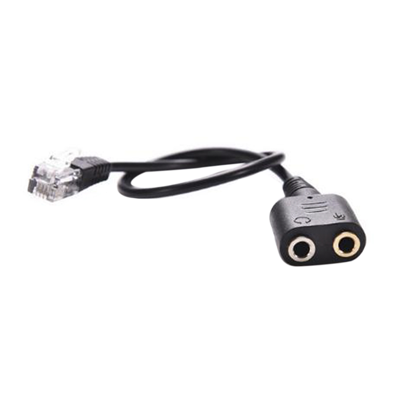Doppio adattatore jack 3 5 mm da donna a RJ9 convertitore cuffie cavo telefono AGAH-