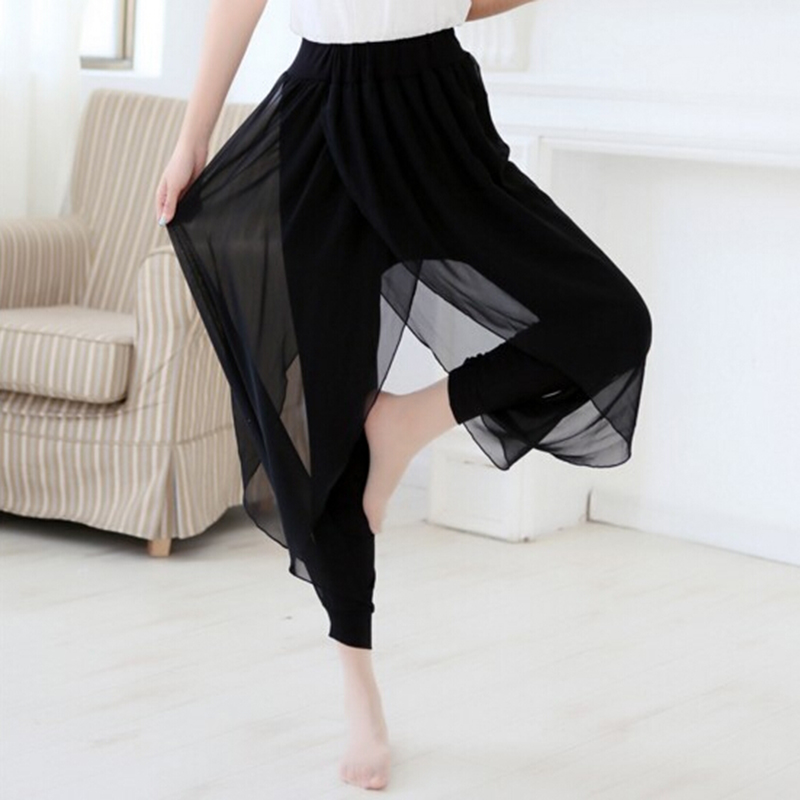 Plus size chiffon pants 2025