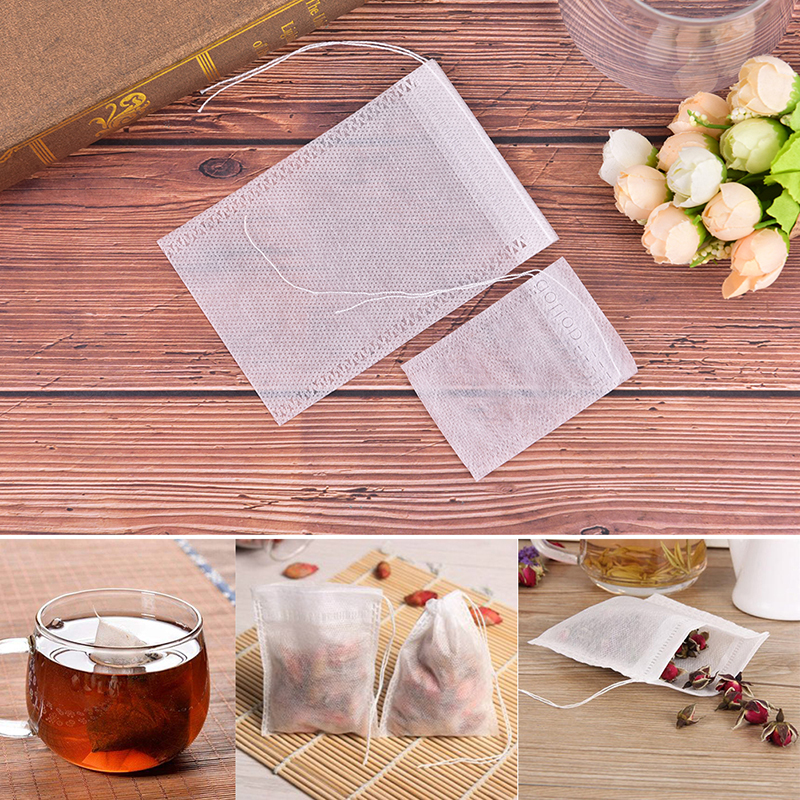 Disposable Tea Bags 100Pcs/Lot Teabag Empty Scented With String Heal Seal Fi OF eBay