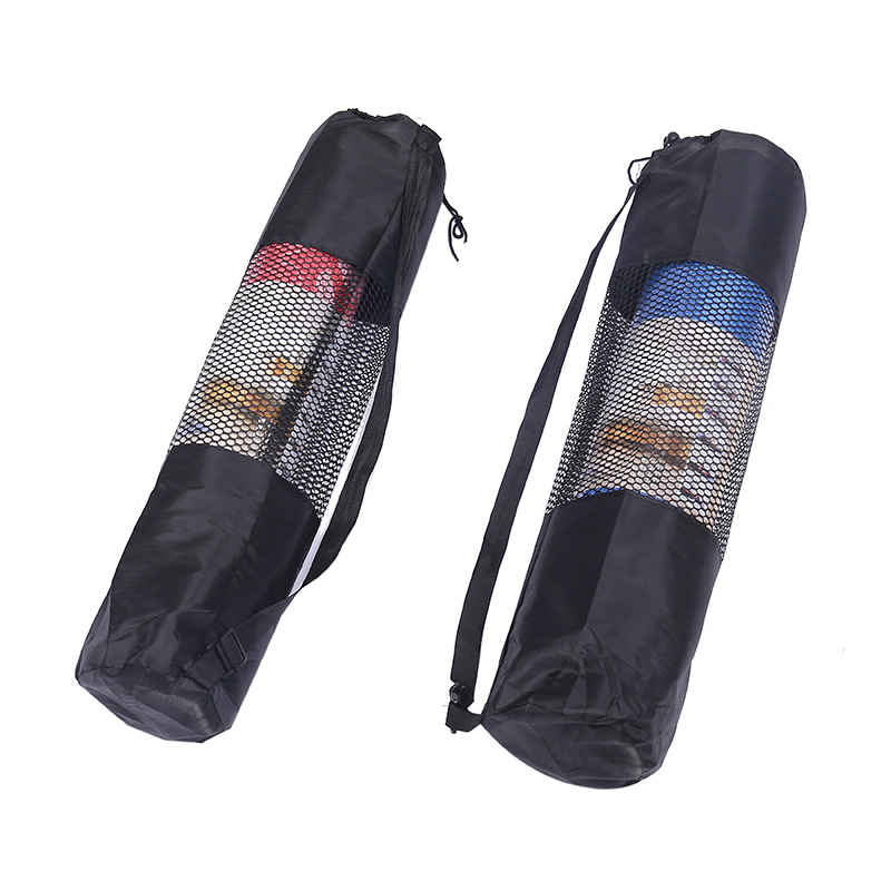 Yoga Shoulder Bag Sports Gym Yoga Bag Storage Case Mat Carriers Mesh Bag Bla^ CH