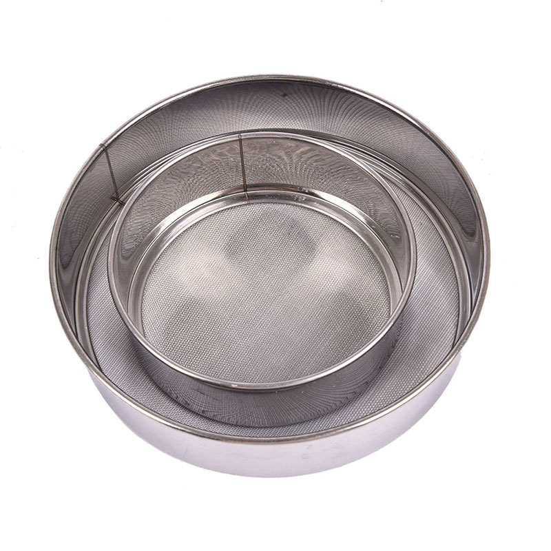 Kitchen Mesh Flour Sifter Round Stainless Steel Flour Sieve Strainer Sifterswf eBay