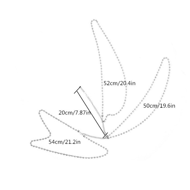 TseenYi Oberschenkelkette Boho Style Mit Strass - Goldene Beinkette Für Strand & Partys