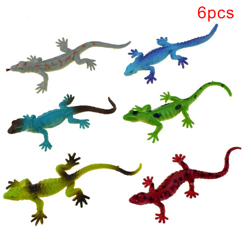 6*Simulation Amphibian Animals Model Toy Sets Lizard chameleon Educational ❤XH