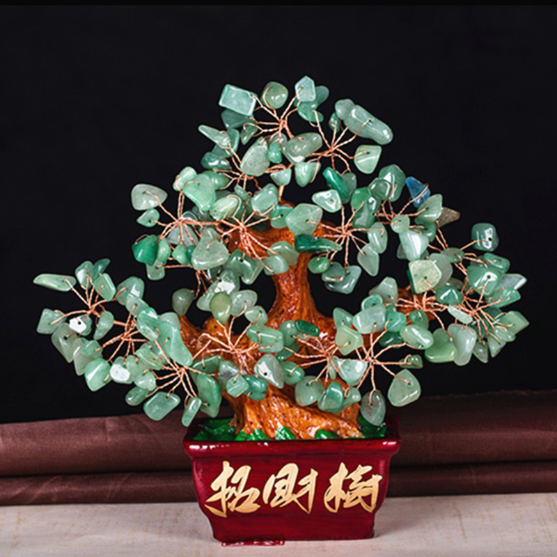 Crystal Money Tree Lucky Tree Lucky Tree Desk Cabinet Cabinet Craft décorations