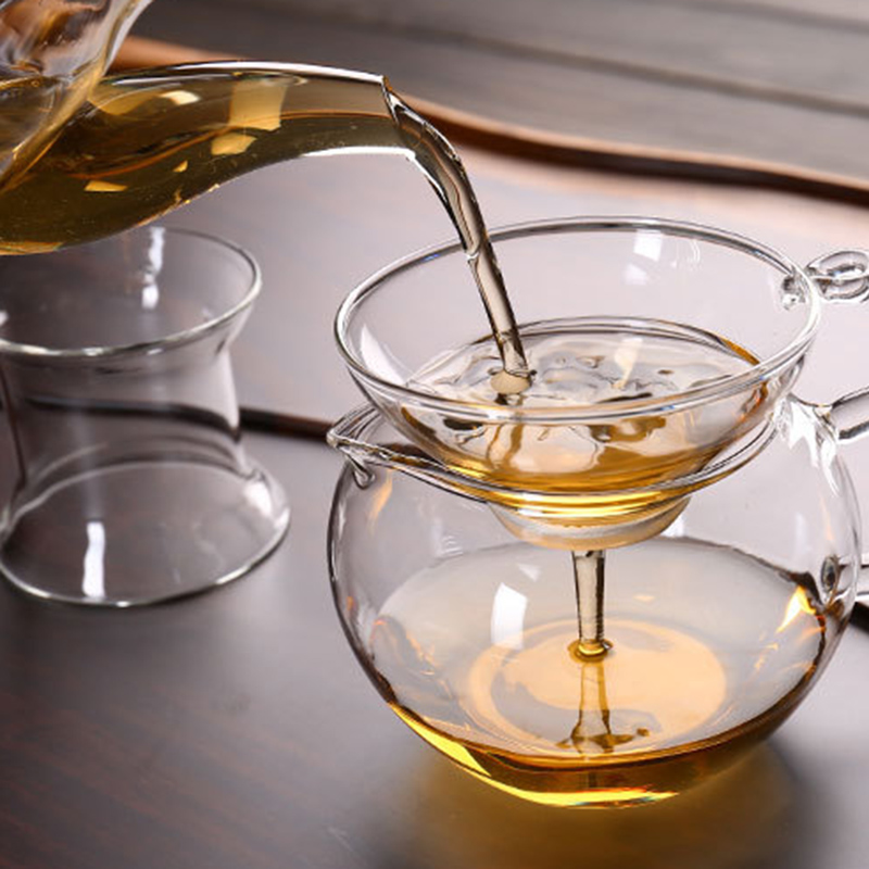 1X Glass Tea Strainer With Handle for Loose Leaf Tea Infuser Tea Filter Colan JU