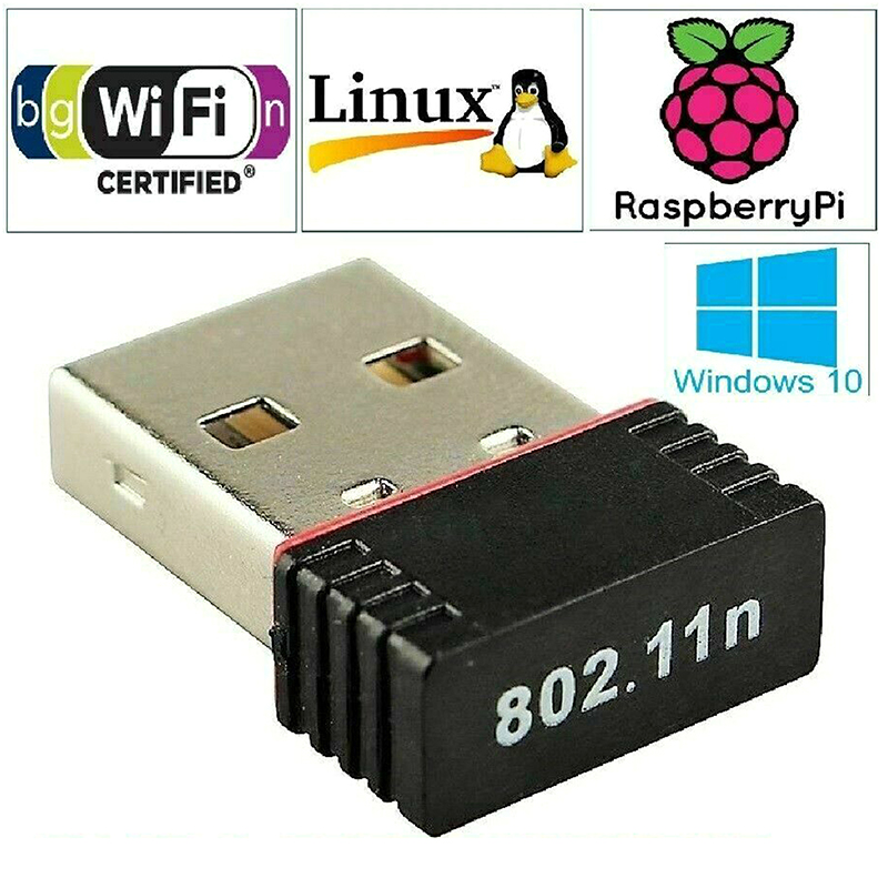 Adattatore di rete wireless mini USB WiFi WLAN 802.11 ricezione dongle WiFi ZR JW-