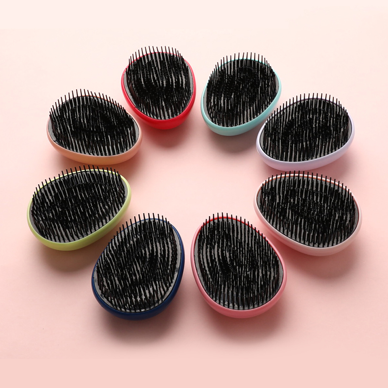 Egg Shape Hair Care Anti Static Styling Tools Hair Brushes Detangling Co ZS