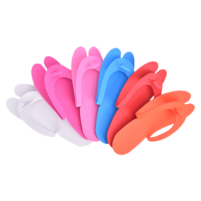 12 Pairs Disposable Foam Slippers Salon Spa Pedicure Sandals Foam SlipA wf
