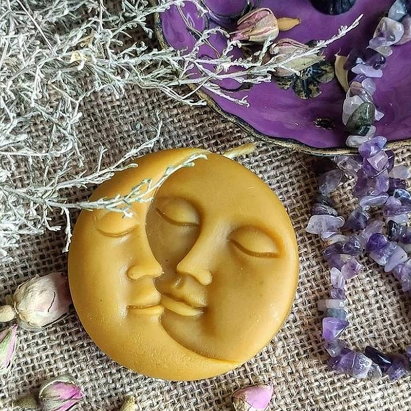 Moon Love Sun Candle Silicone Soap Molds Handmade Ornaments Plaster Candle M-wf