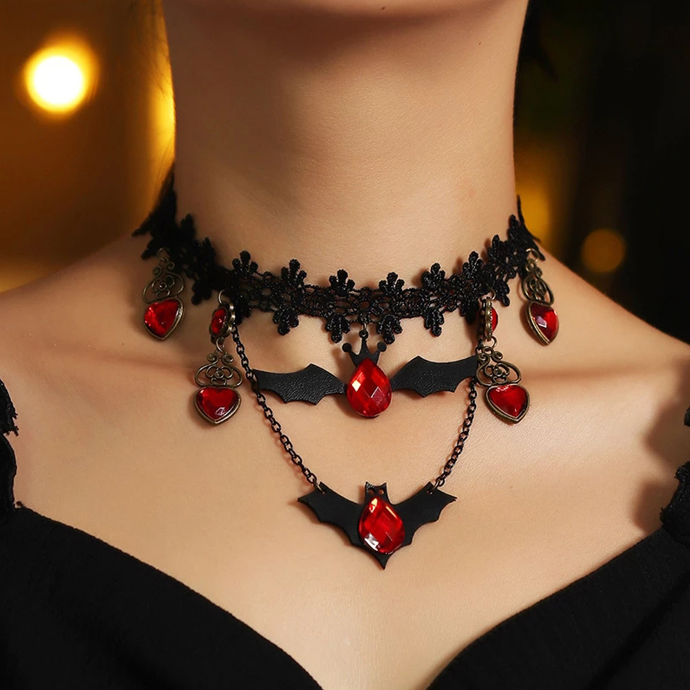 Red lace 2025 choker