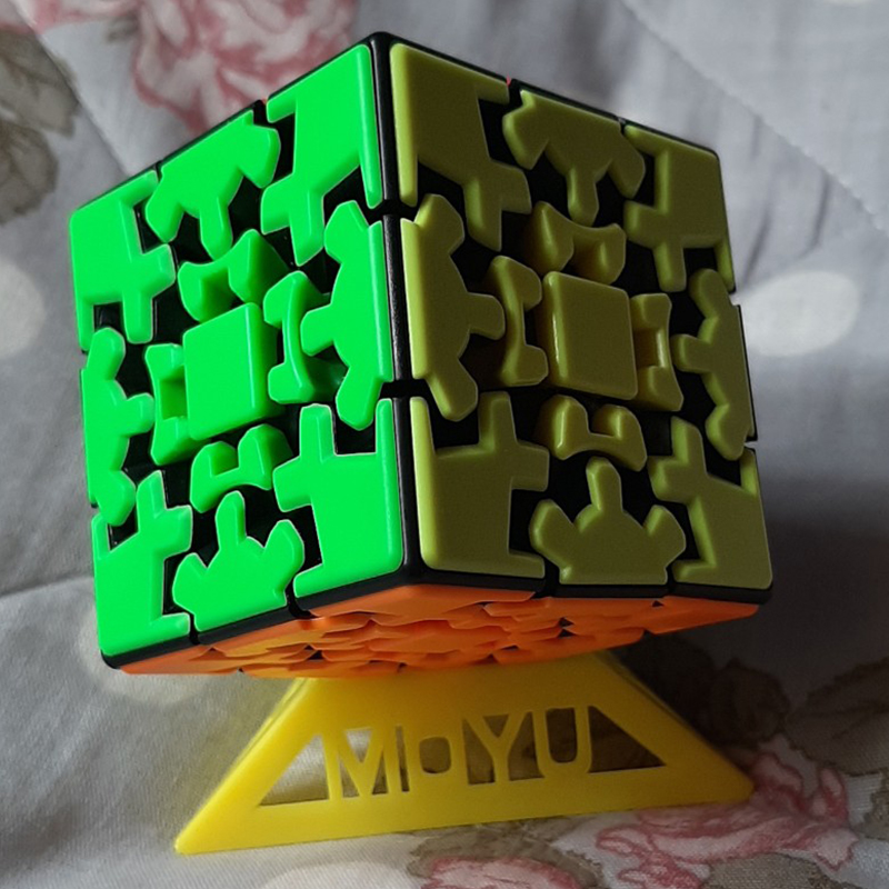 3x3 Gear Cube Original Stickerless Smooth und Gear Mechanism Perfect Puzzl.YH Bf JB10706