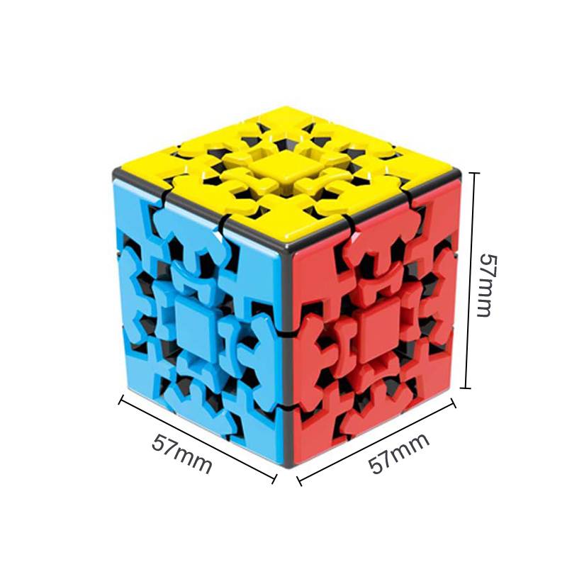 3x3 Gear Cube Original Stickerless Smooth und Gear Mechanism Perfect Puzzl.YH Bf JB10706