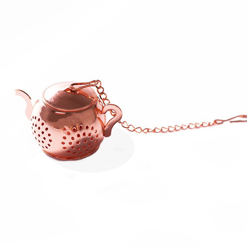 Teapot Shape Tea Infuser Spice Flower Tea Strainer Herbal Filter ...
