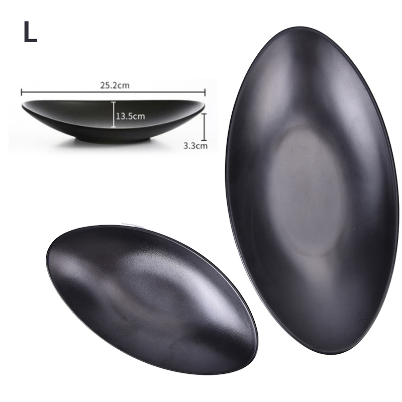Ovale Noir Anneau Plat Bijoux Plateau Clé Plateau Organisateur Commode