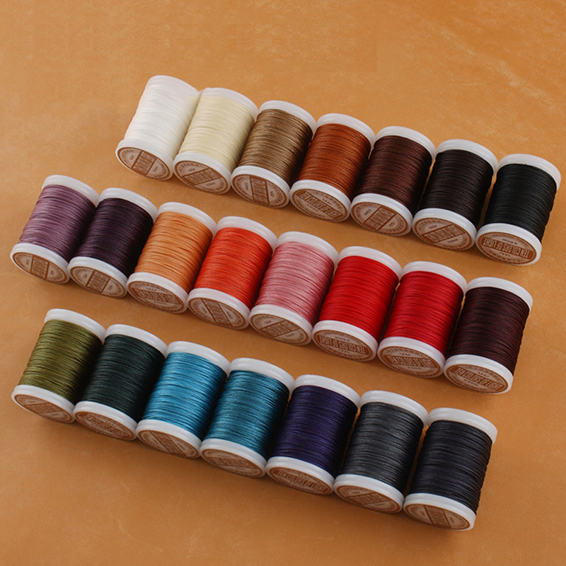 2021 Leather Craft Sewing Leather Round Wax Thread 0.6 mm Round Wax Thr ...