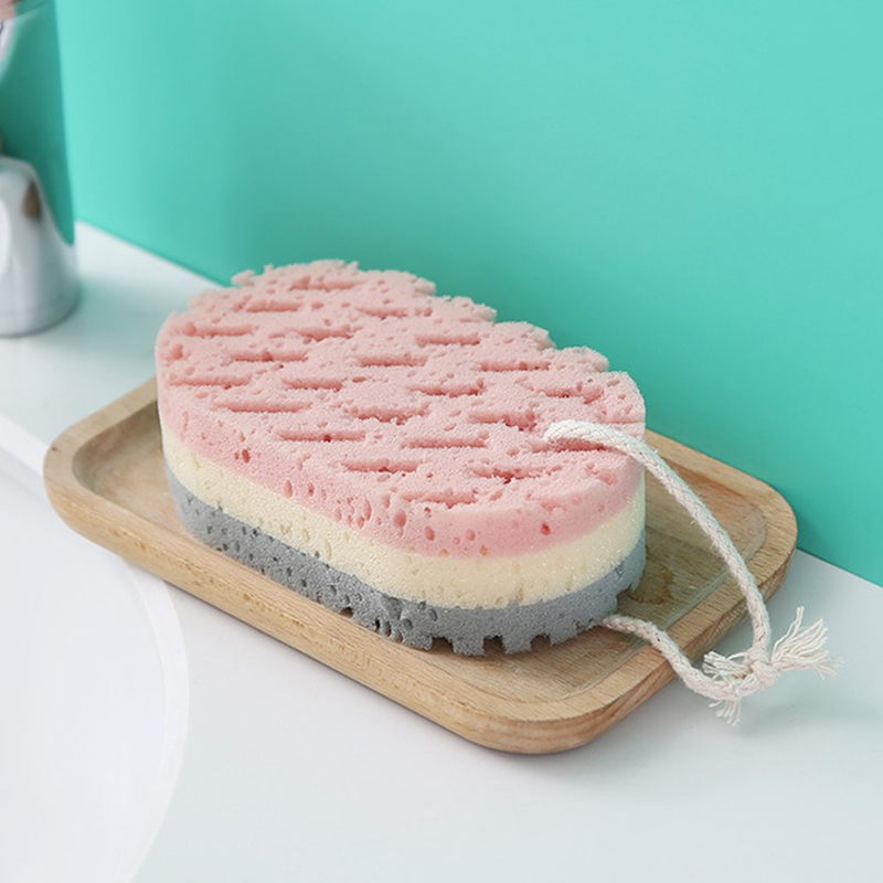 1pcs Bath Sponge Brush Shower Skin Clean Massage Soft SPA Foam Dead Skin RemovRI - Picture 4 of 9