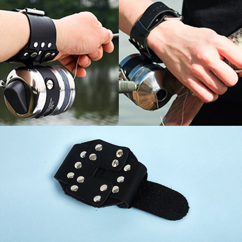 Slingshot Wristband Fishing Hunting Shooting Reel Holder Guard Capture Glove-yn - Picture 2 of 12