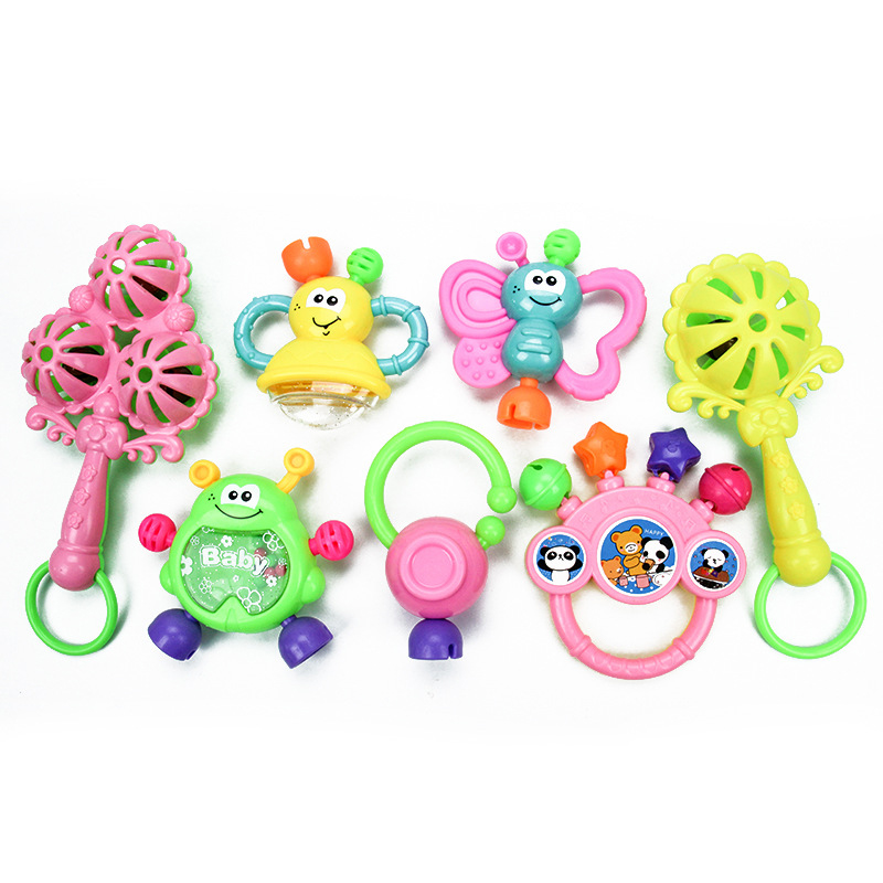 Infant Baby Toys Rattles Newborn Baby Hand Bell Developmental ABS Baby T JDY Sb