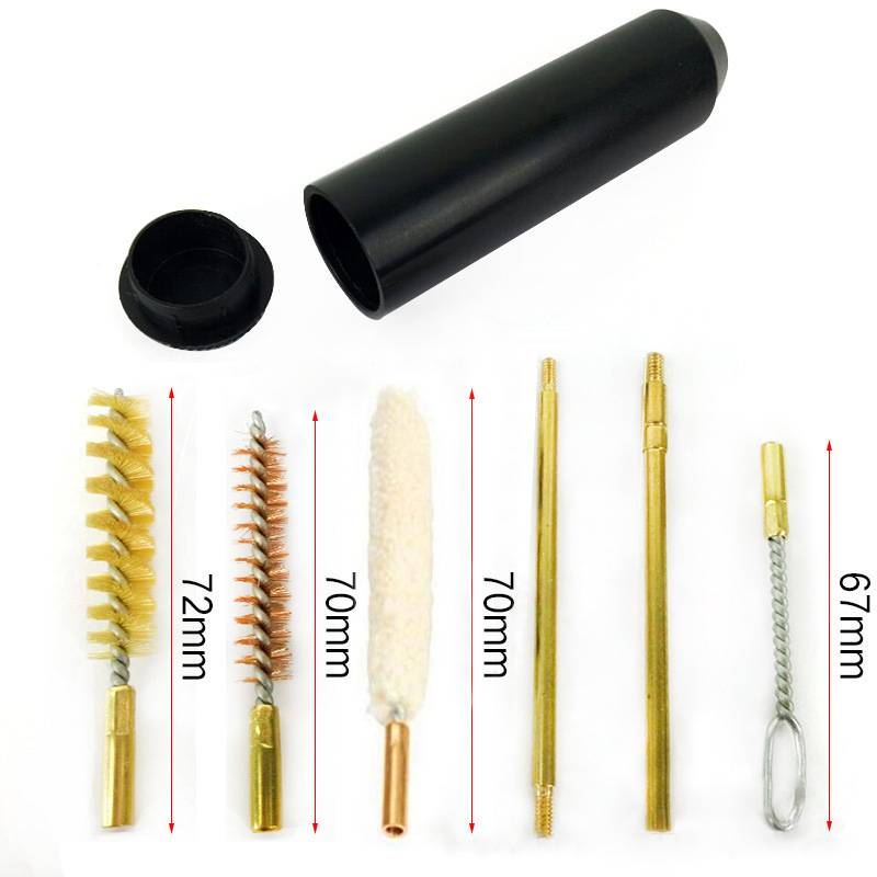 7pcs Pistol Cleaning Kit Hand Gun Rod Brush Gun Cleaning Tools 22/45/357/9 mm C❤ - Bild 5 von 5