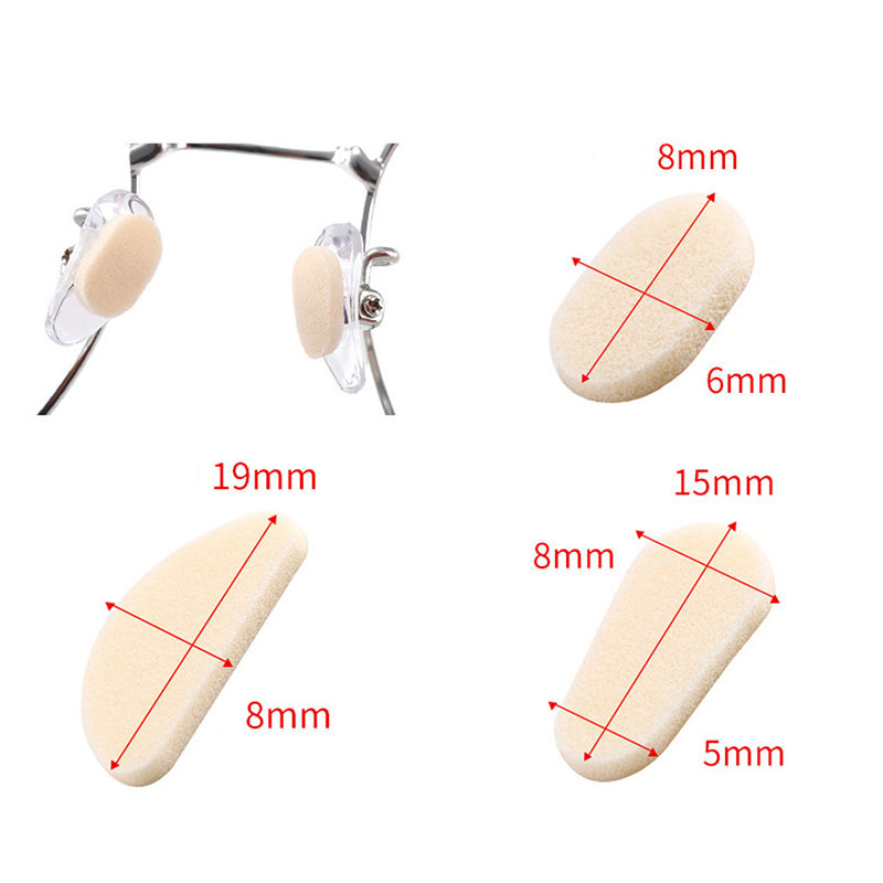 40Pcs Soft Foam Nose Pads Self Adhesive Eyeglass EVA Makeup Eyeglasses Nose.io - Photo 3/24
