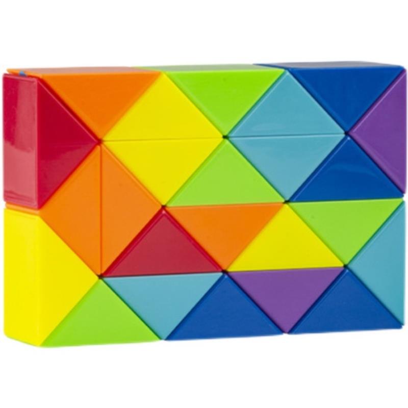 Magic Rule Snake multi-color 3D puzzle gam Cube Twist Transformable Kid Pu RF TS
