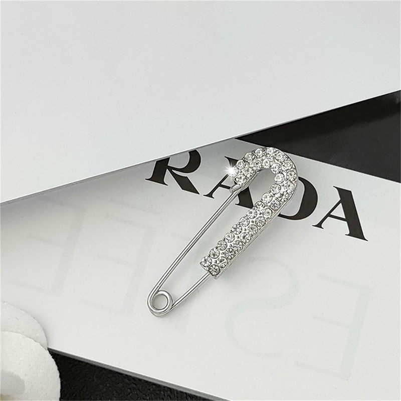 Pearls Brooch Waistband Pin Smaller Openning Bottom Rhinestone Metal Diy Sp