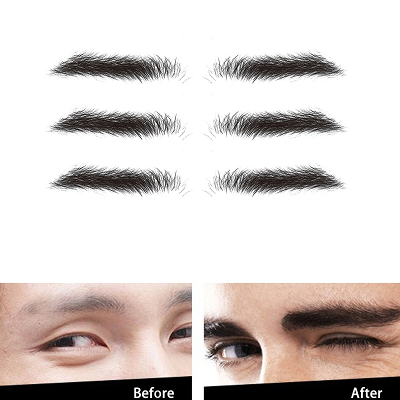 10 Pairs Eyebrow Tattoo for Men Realistic Fake Eyebrows Popular Transfer Sti ❤B❤ - Bild 2 von 11