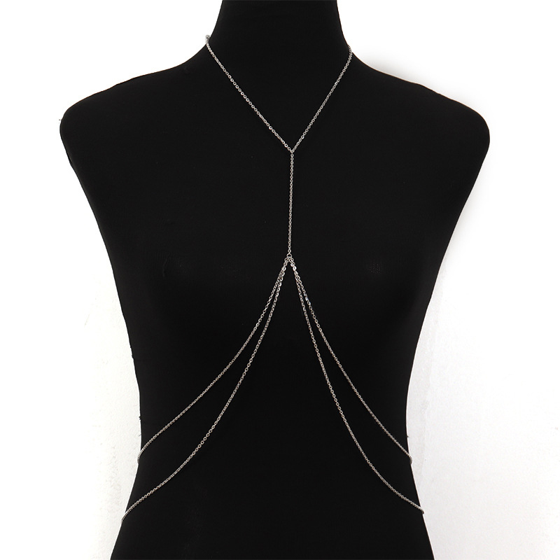 Sexy Chest Chain Bikini Female Body Belly Chains for Women Cross Waist Cha-SA - Picture 6 of 10