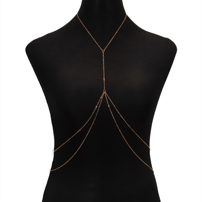 Sexy Chest Chain Bikini Female Body Belly Chains for Women Cross Waist Cha-SA - Picture 5 of 10