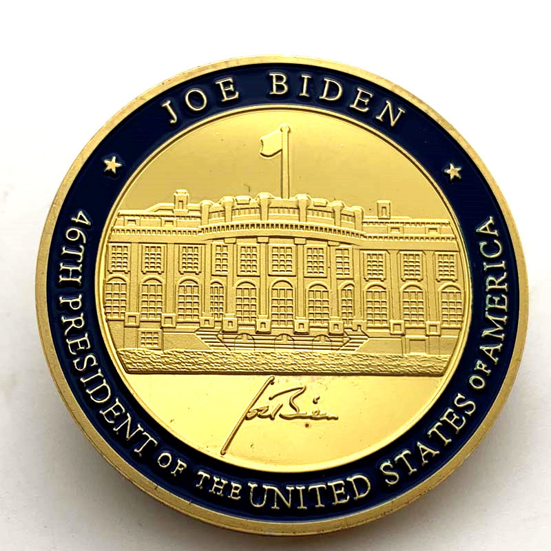 The 46th President of United States Joe Biden Commemorative Coin Souvenirs ZR JW