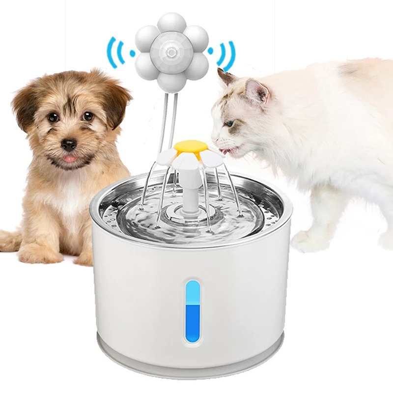 Motion Sensor Cat Dog Water Fountain Dispenser Intelligent infrared Detect&#039;ME Le