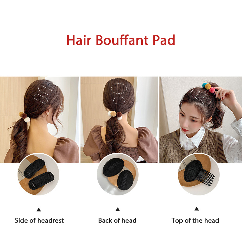 Ladies Fluffy Hair Clips Set Fluffy Hair Pads Root Pads Hair Care Styling To G❤Y Ladies Fluffy Hair Clips Set Fluffy Hair Pads Root Pads Hair Care Styling To G❤Y