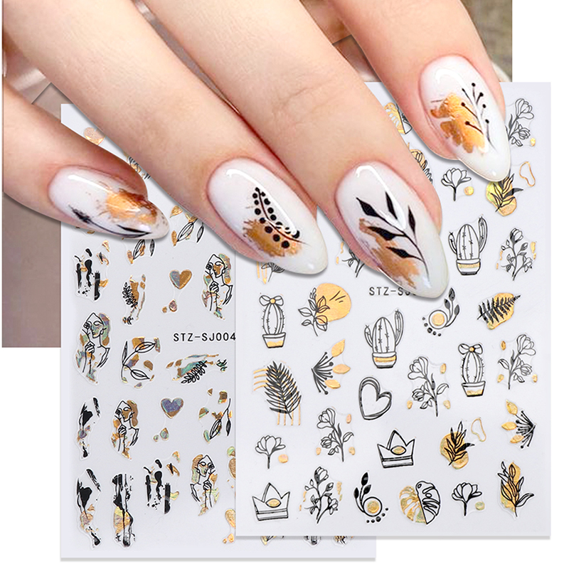 Clear nail stickers discount