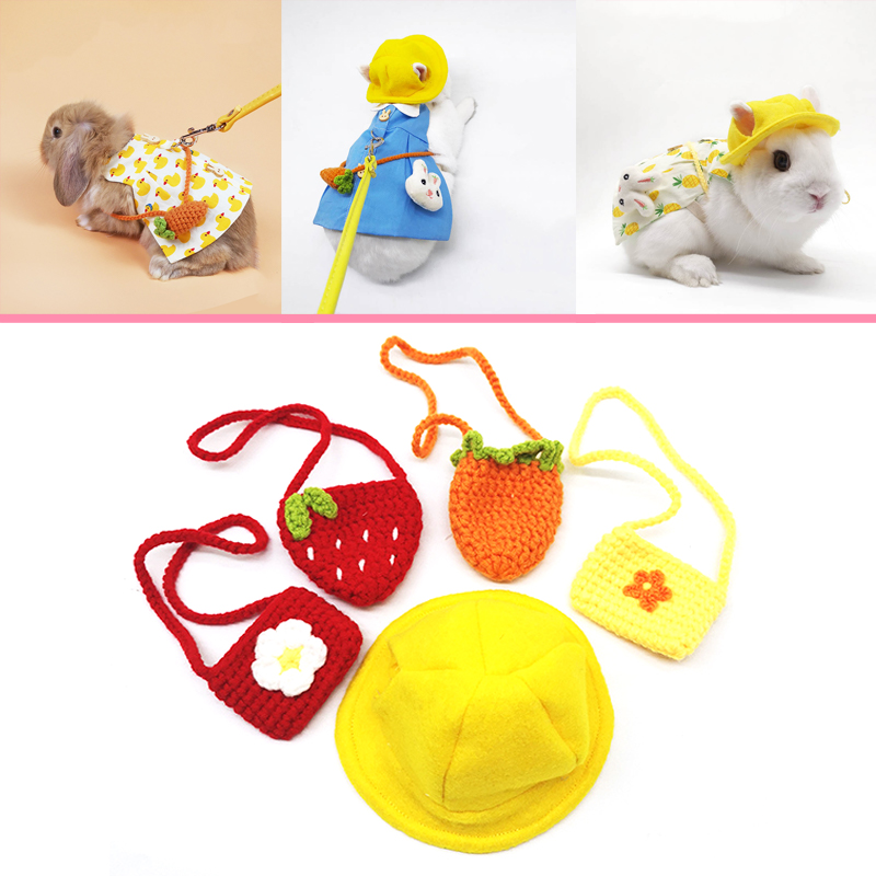Animals Wearing Cap Hat Pet Clothing Accessories for Guinea Pig Rabbit Squir LS Animals Wearing Cap Hat Pet Clothing Accessories for Guinea Pig Rabbit Squir LS