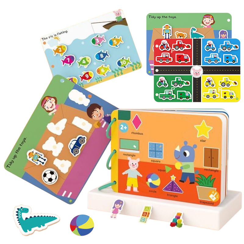 Montessori Ruhiges Buch Kinder Spielzeug Tierzahlen Passendes Puzzlespiel Sn
