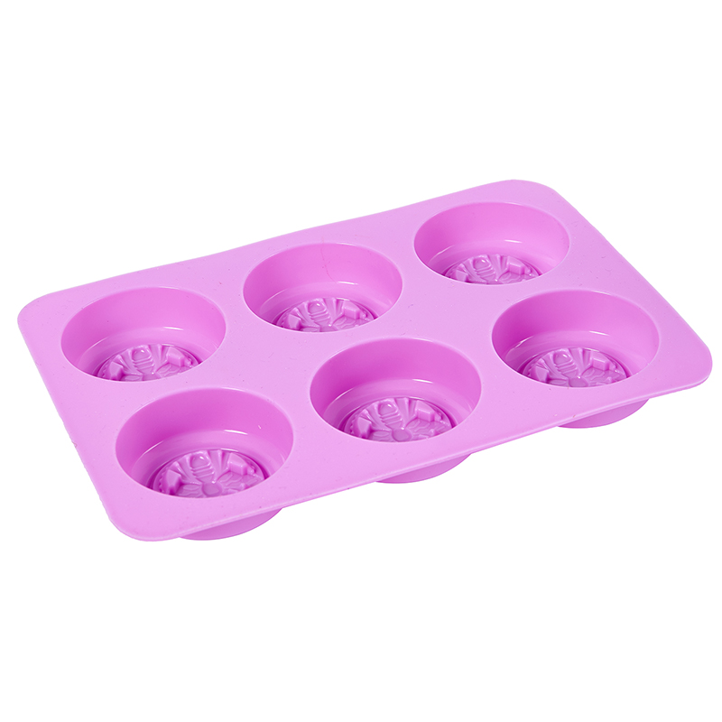 Silicone 6 Cavities Soap Mould Bee Shape Fondant Cake Mold Baking Accessor~xp