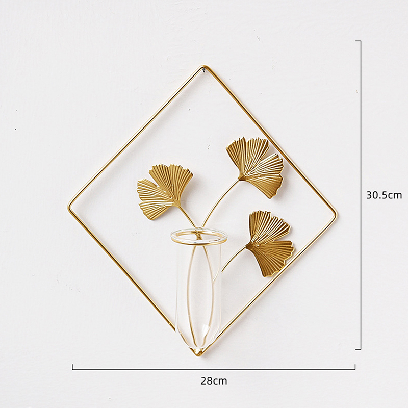 Ginkgo Biloba With Test Tube Wall Decoration Pendant Plants Hydroponic Home VaBA - Picture 7 of 14