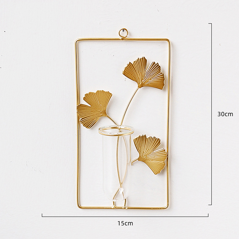 Ginkgo Biloba With Test Tube Wall Decoration Pendant Plants Hydroponic Home VaBA - Picture 10 of 14
