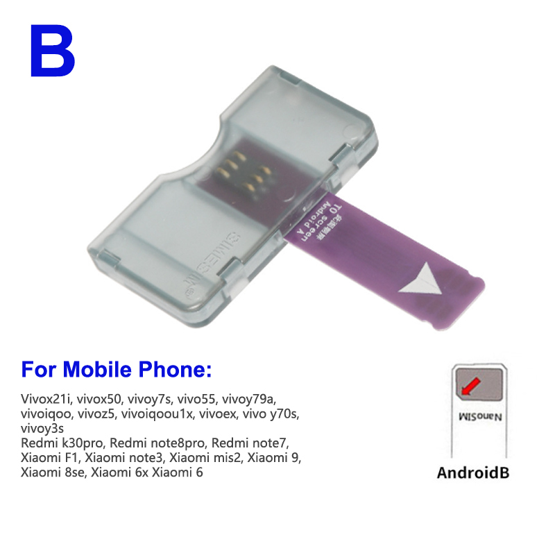 SIM Card Adapter SIM Card Reader Mini SIM Nano for Android phone(Plug And Pl F5❤ - Picture 12 of 12