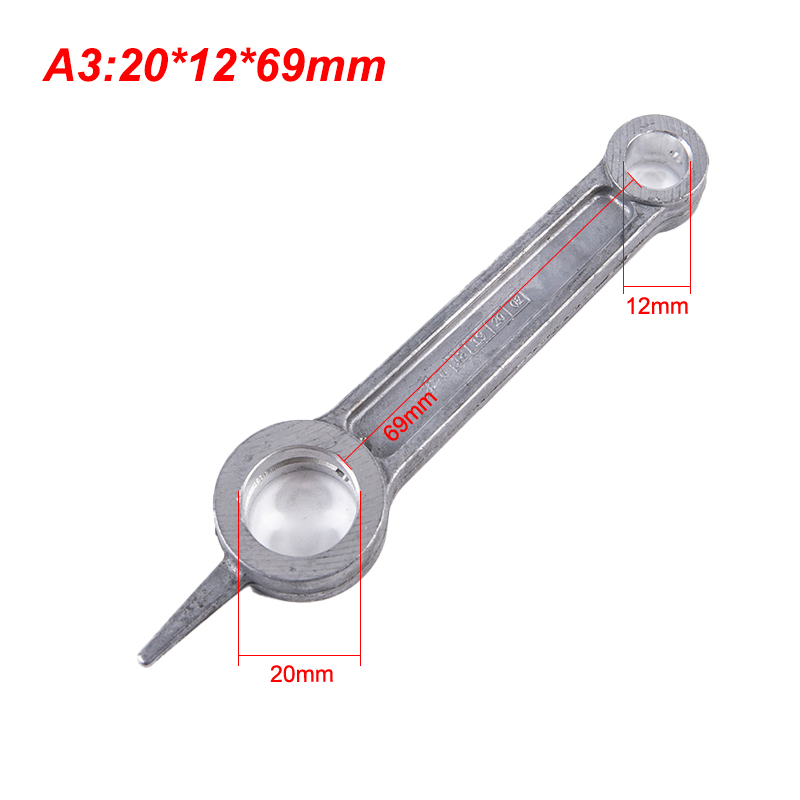 1Pc Air Compressor Connecting Rod Silver Tone Aluminum Alloy For Air Compres F❤❤