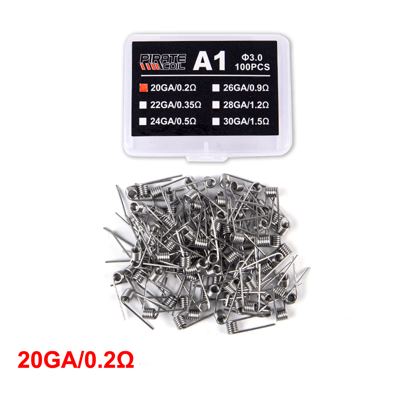 100Pcs/box A1 Coil Wire Heating Resistance Premade Coils DIY Prebuilt Coil Wi-qk - Imagen 12 de 17