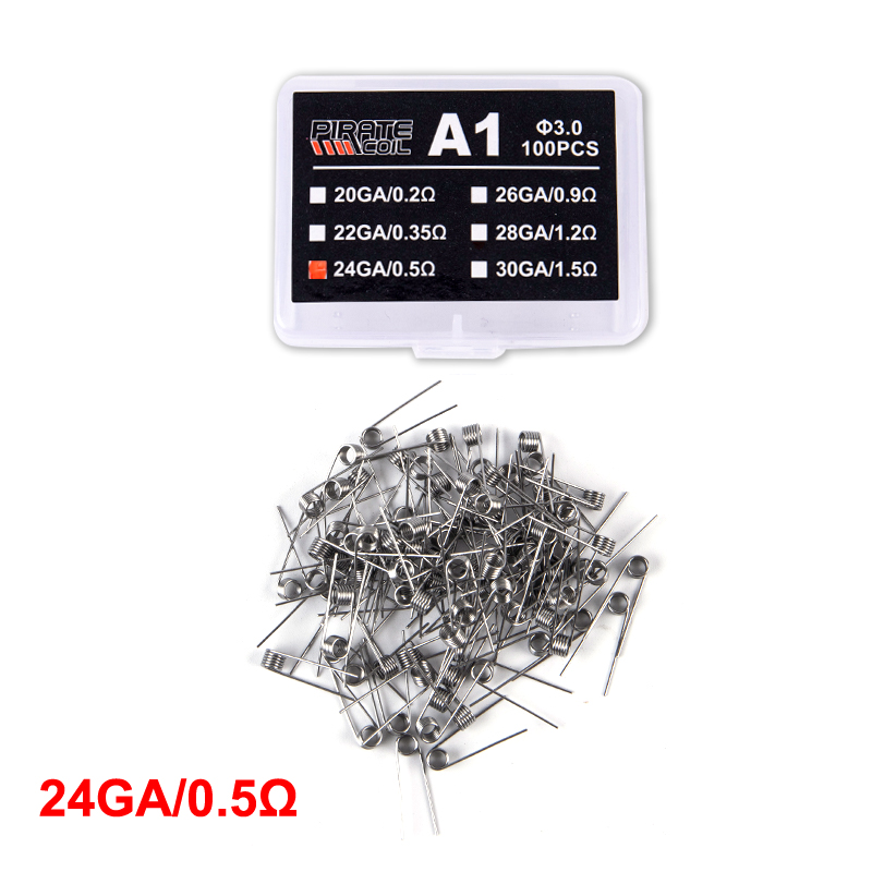 100Pcs/box A1 Coil Wire Heating Resistance Premade Coils DIY Prebuilt Coil Wi-qk - Imagen 10 de 17