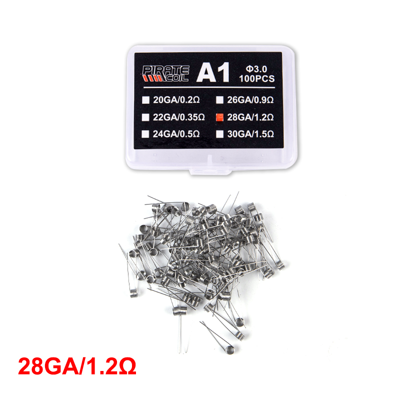100Pcs/box A1 Coil Wire Heating Resistance Premade Coils DIY Prebuilt Coil Wi-qk - Imagen 17 de 17