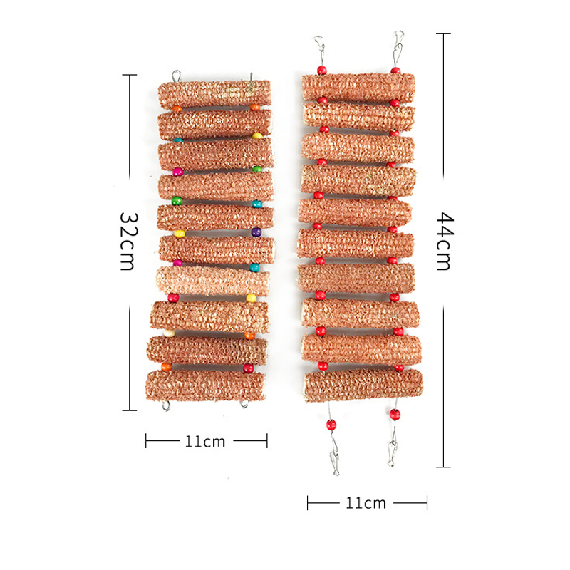 Pet corncob arch bridge toys hide and play gnawing molar hamster rabbit clim S❤O Pet corncob arch bridge toys hide and play gnawing molar hamster rabbit clim S❤O
