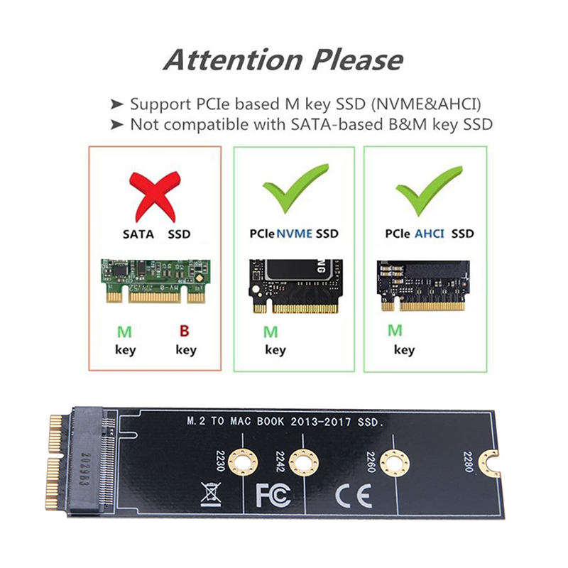 Scheda Adattatore SSD, Da PCIE A NVMe M.2 Adattatore SSD NGFF M.2 (NGFF - Foto 8